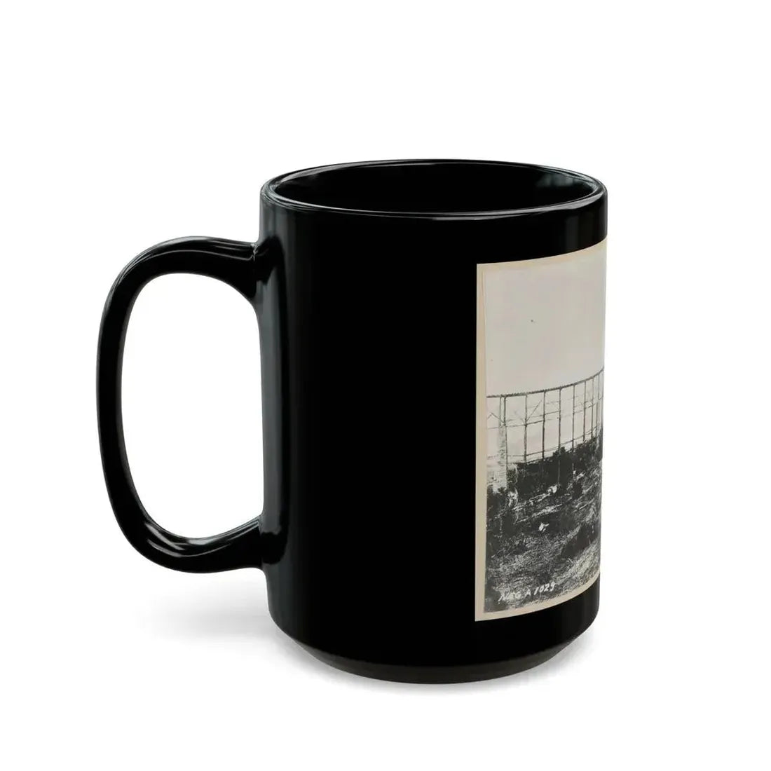 Bridge Over Running Water Creek Destroyed During The Civil War (U.S. Civil War) Black Coffee Mug - Go Mug Yourself