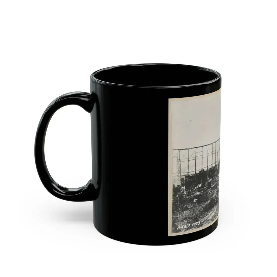 Bridge Over Running Water Creek Destroyed During The Civil War (U.S. Civil War) Black Coffee Mug - Go Mug Yourself