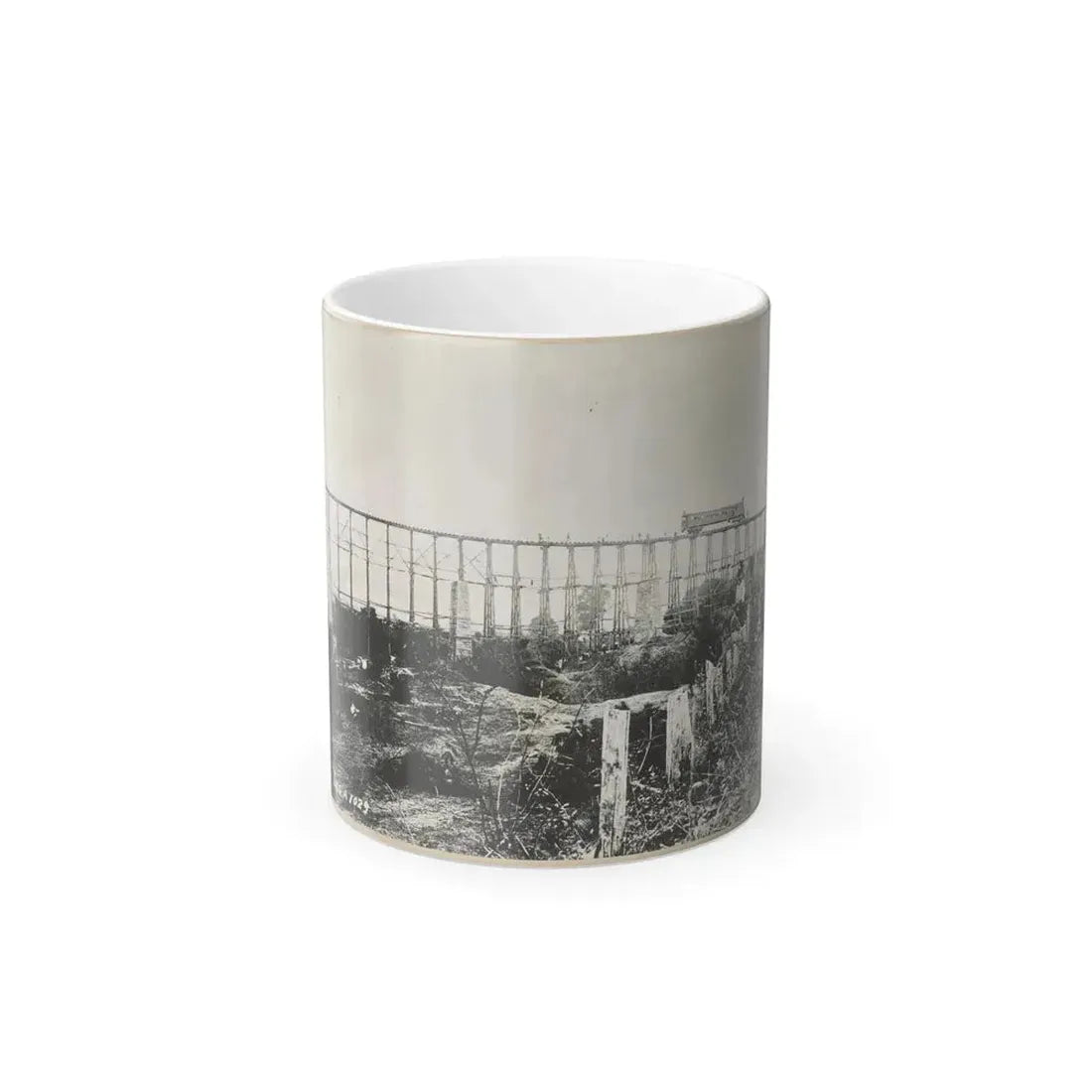 Bridge Over Running Water Creek Destroyed During the Civil War (U.S. Civil War) Color Changing Coffee Mug 11oz Default Title 11oz - Go Mug Yourself