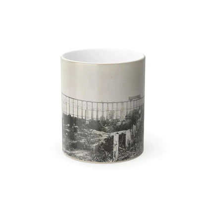 Bridge Over Running Water Creek Destroyed During the Civil War (U.S. Civil War) Color Changing Coffee Mug 11oz Default Title 11oz - Go Mug Yourself