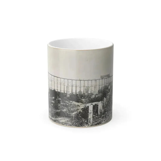 Bridge Over Running Water Creek Destroyed During the Civil War (U.S. Civil War) Color Changing Coffee Mug 11oz Default Title 11oz - Go Mug Yourself