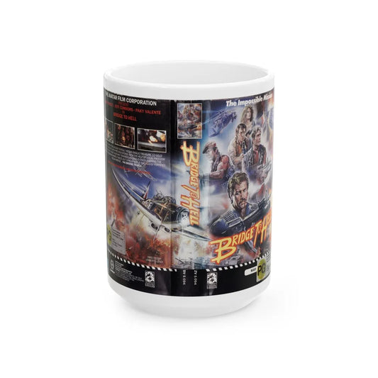 BRIDGE TO HELL (VHS COVER) - White Coffee Mug-15oz-Go Mug Yourself