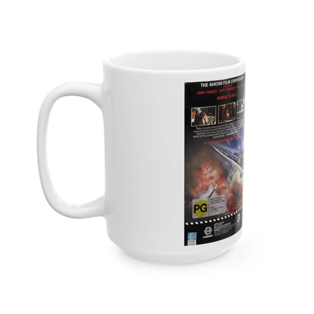 BRIDGE TO HELL (VHS COVER) - White Coffee Mug-Go Mug Yourself