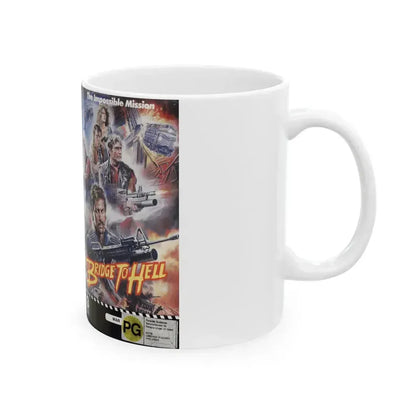 BRIDGE TO HELL (VHS COVER) - White Coffee Mug - Go Mug Yourself