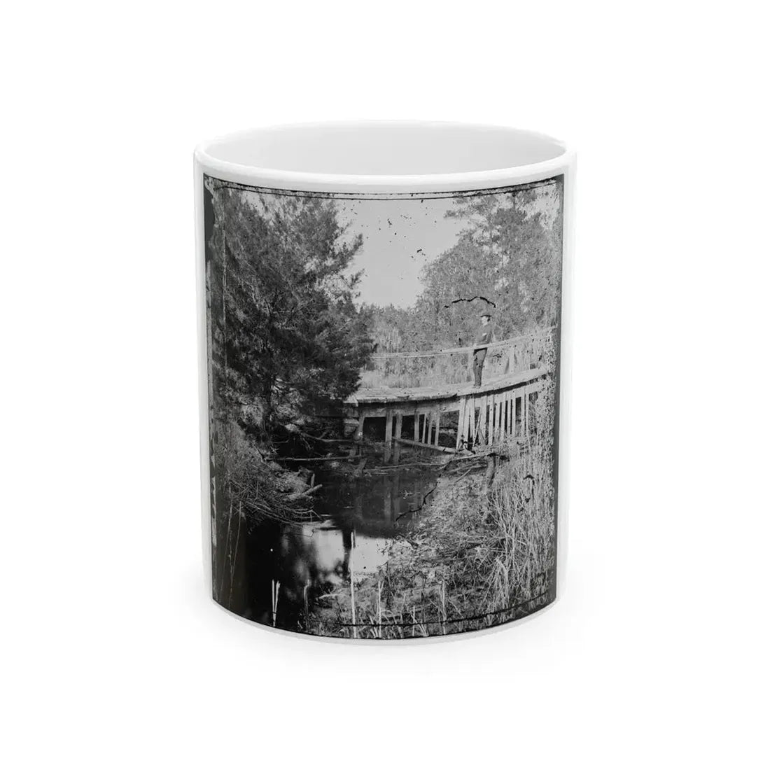 Bridge (U.S. Civil War) White Coffee Mug 11oz - Go Mug Yourself