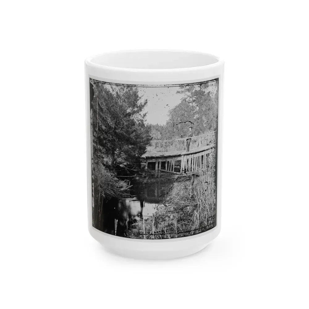 Bridge (U.S. Civil War) White Coffee Mug 15oz - Go Mug Yourself