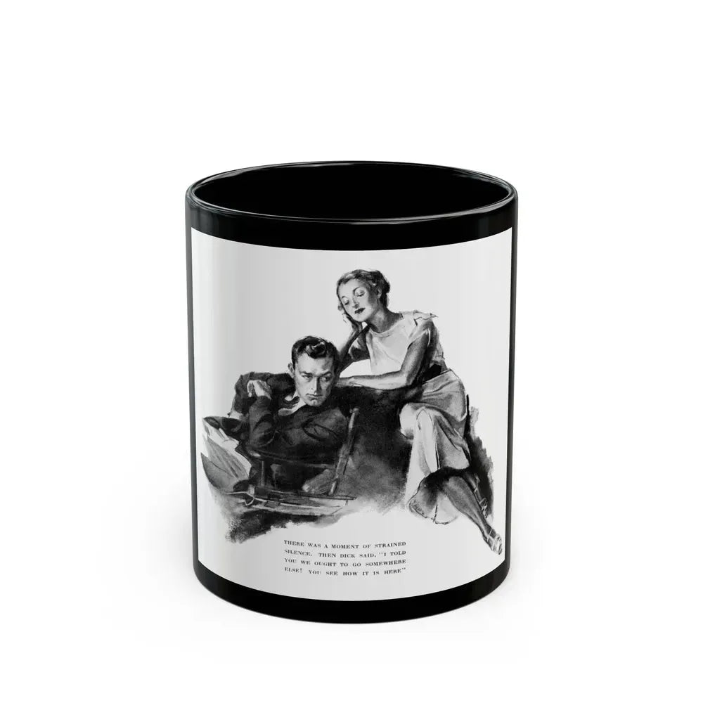 Bridge Widow (1), Ladies' Home Journal, September 1934 - Black Coffee Mug 11oz - Go Mug Yourself