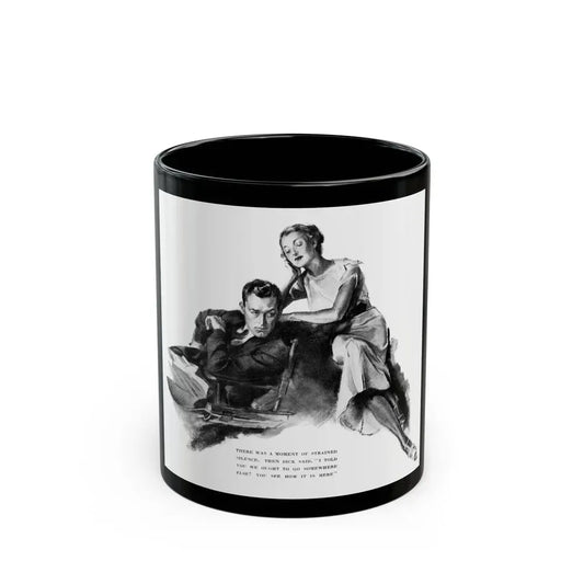 Bridge Widow (1), Ladies' Home Journal, September 1934 - Black Coffee Mug 11oz - Go Mug Yourself