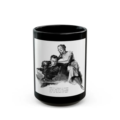 Bridge Widow (1), Ladies' Home Journal, September 1934 - Black Coffee Mug 15oz - Go Mug Yourself