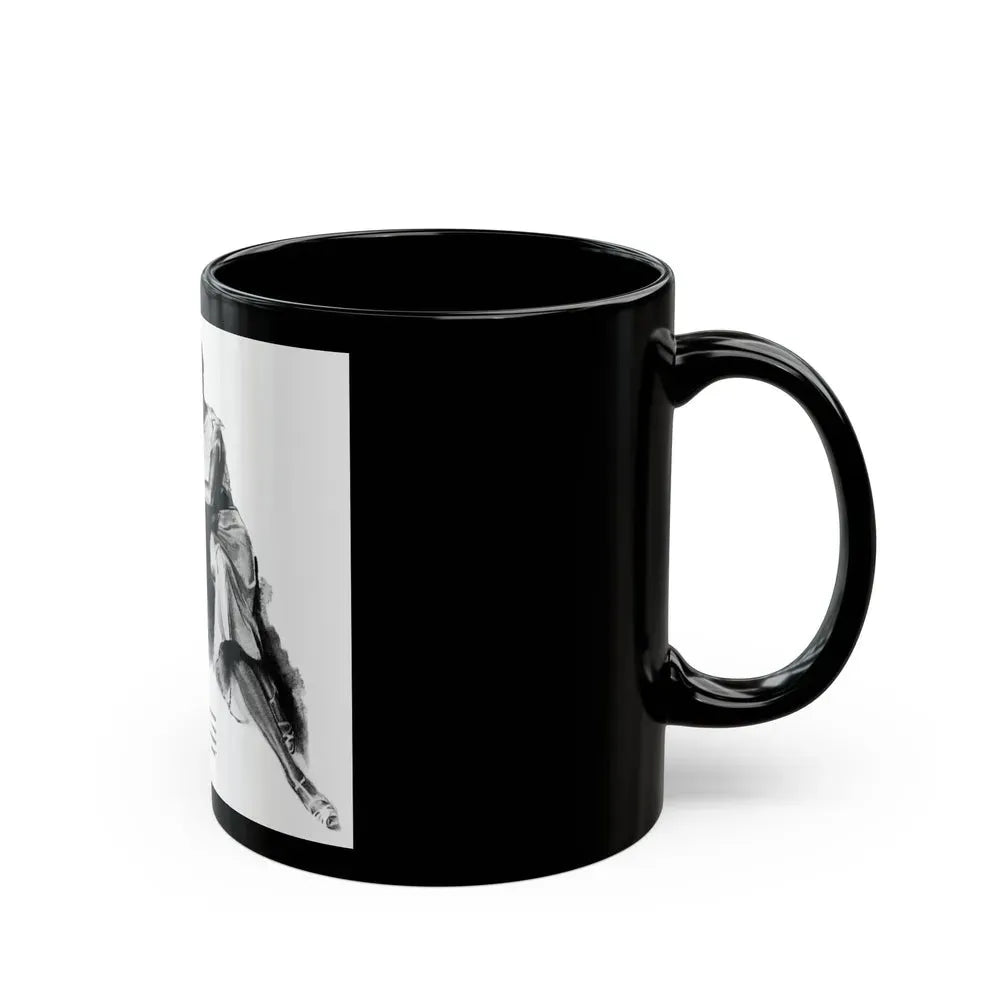 Bridge Widow (1), Ladies' Home Journal, September 1934 - Black Coffee Mug - Go Mug Yourself