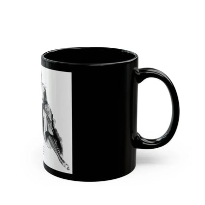 Bridge Widow (1), Ladies' Home Journal, September 1934 - Black Coffee Mug - Go Mug Yourself