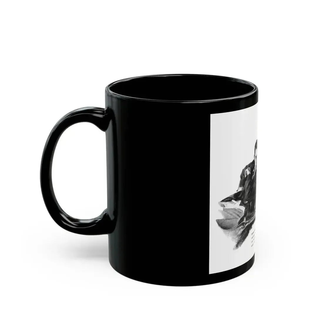 Bridge Widow (1), Ladies' Home Journal, September 1934 - Black Coffee Mug - Go Mug Yourself