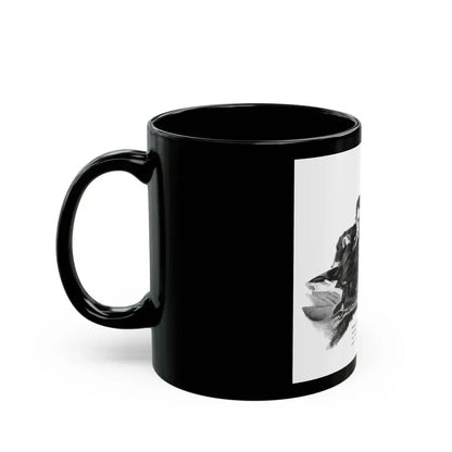 Bridge Widow (1), Ladies' Home Journal, September 1934 - Black Coffee Mug - Go Mug Yourself