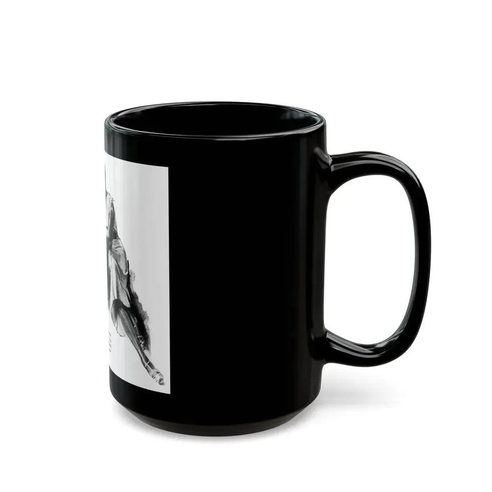 Bridge Widow (1), Ladies' Home Journal, September 1934 - Black Coffee Mug - Go Mug Yourself