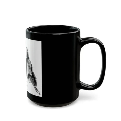 Bridge Widow (1), Ladies' Home Journal, September 1934 - Black Coffee Mug - Go Mug Yourself
