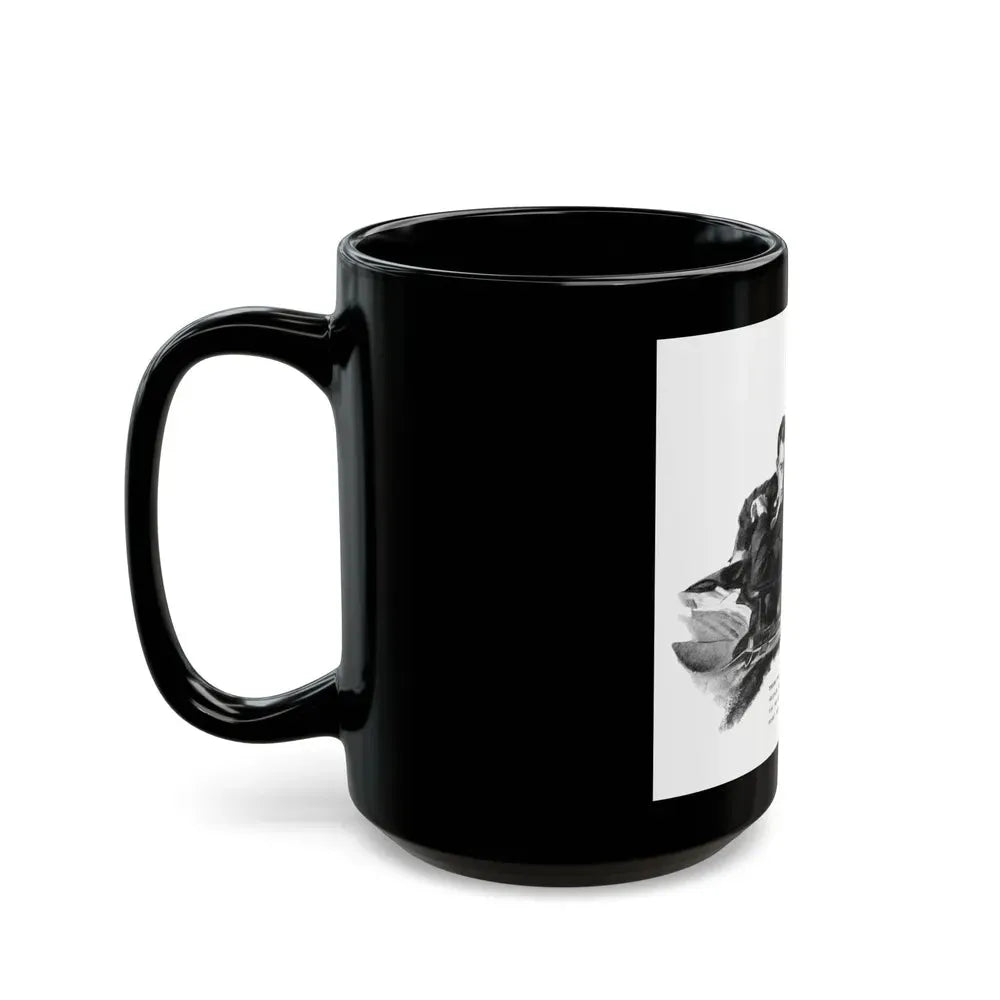 Bridge Widow (1), Ladies' Home Journal, September 1934 - Black Coffee Mug - Go Mug Yourself