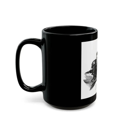 Bridge Widow (1), Ladies' Home Journal, September 1934 - Black Coffee Mug - Go Mug Yourself