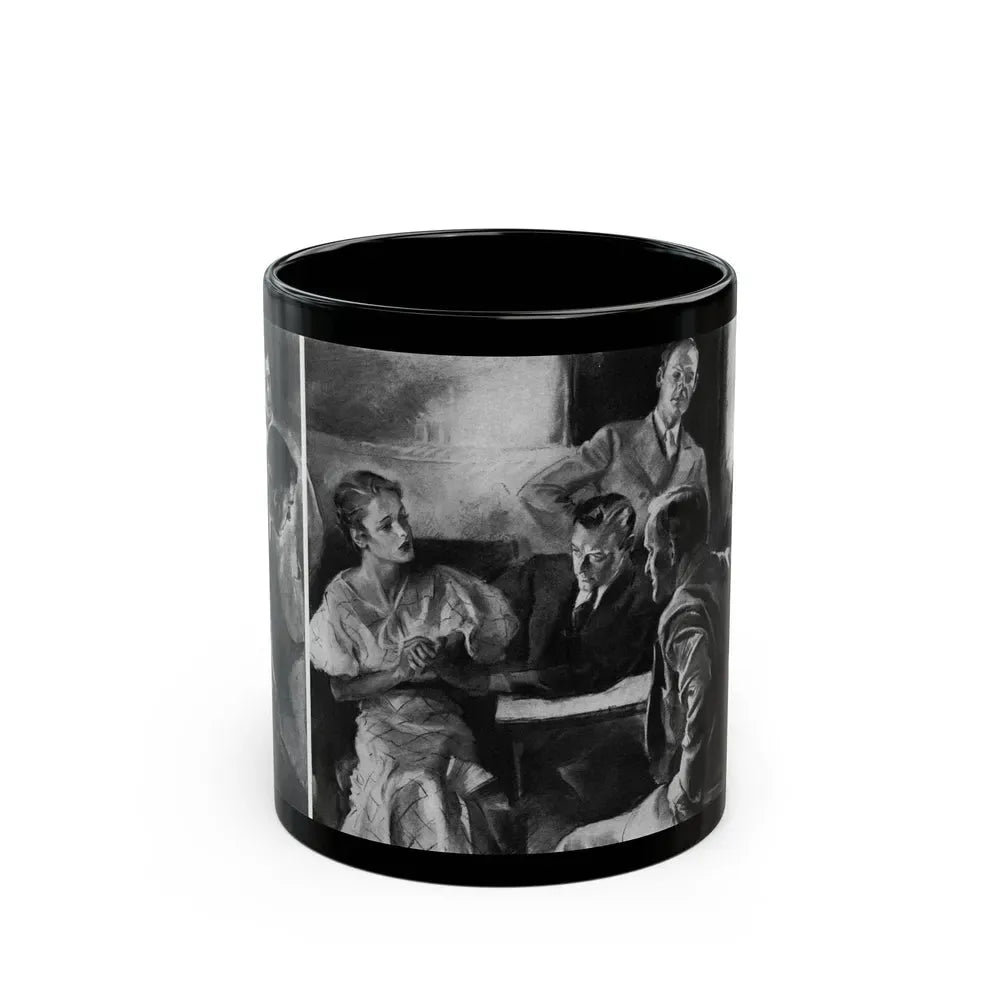 Bridge Widow (2), Ladies' Home Journal, September 1934 - Black Coffee Mug 11oz - Go Mug Yourself