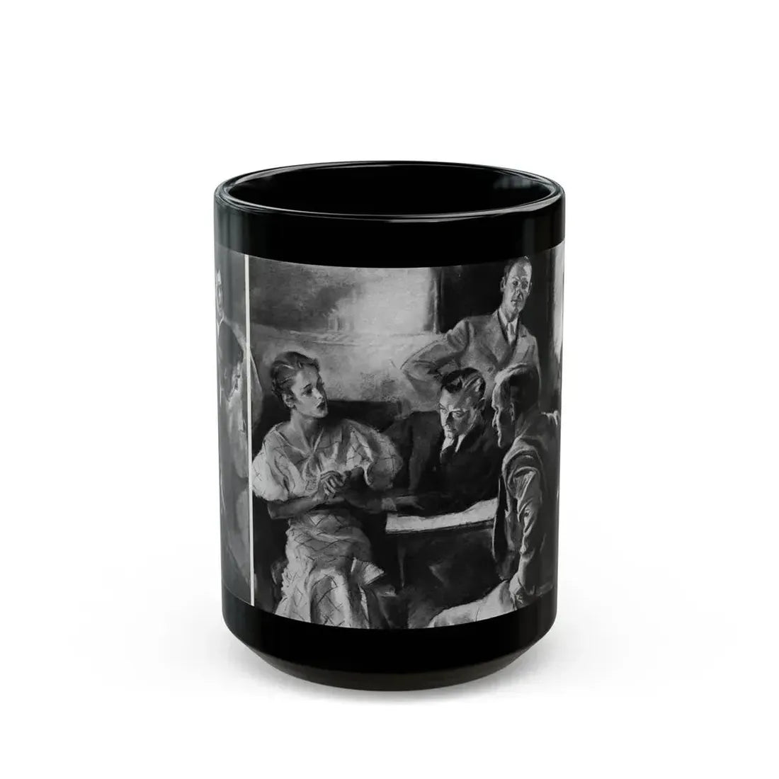 Bridge Widow (2), Ladies' Home Journal, September 1934 - Black Coffee Mug 15oz - Go Mug Yourself