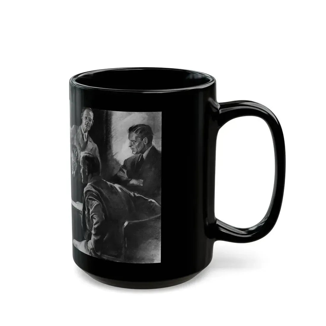 Bridge Widow (2), Ladies' Home Journal, September 1934 - Black Coffee Mug - Go Mug Yourself