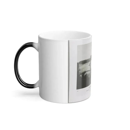 Bridgeport, Tenn. (I.E. Alabama), 1864, Showing Ruins of Nashville & Chattanooga R.R. Bridge and Construction of a Pontoon Bridge (U.S. Civil War) Color Changing Coffee Mug 11oz - Go Mug Yourself