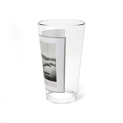Bridgeport, Tenn. (I.E. Alabama), 1864, Showing Ruins Of Nashville & Chattanooga R.R. Bridge And Construction Of A Pontoon Bridge (U.S. Civil War) Pint Glass 16oz - Go Mug Yourself