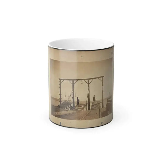 Bridges by Means of Which Cars Are Loaded Upon or Unloaded From Arks or Barges (U.S. Civil War) Color Changing Coffee Mug 11oz Default Title 11oz - Go Mug Yourself