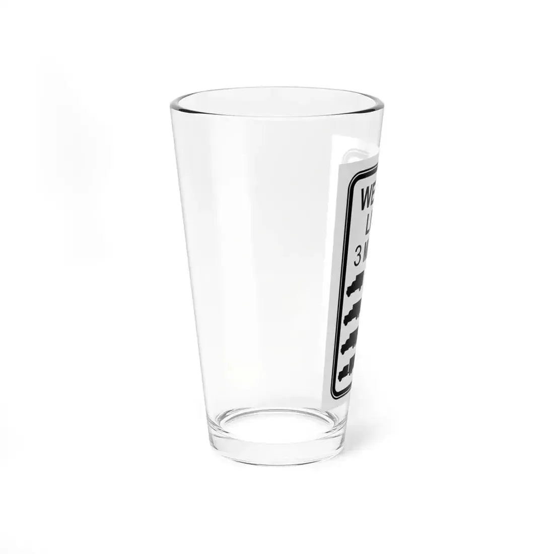 Bridgeweight (Ohio) (Road Sign) Pint Glass 16oz - Go Mug Yourself