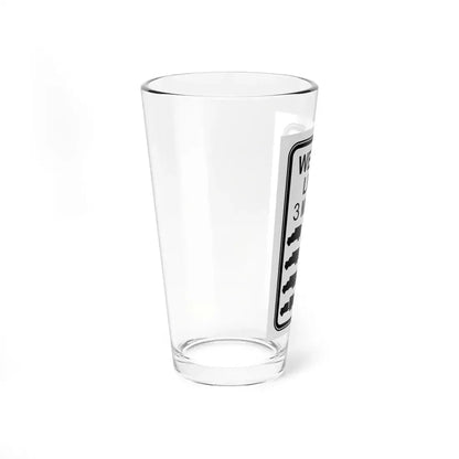 Bridgeweight (Ohio) (Road Sign) Pint Glass 16oz - Go Mug Yourself