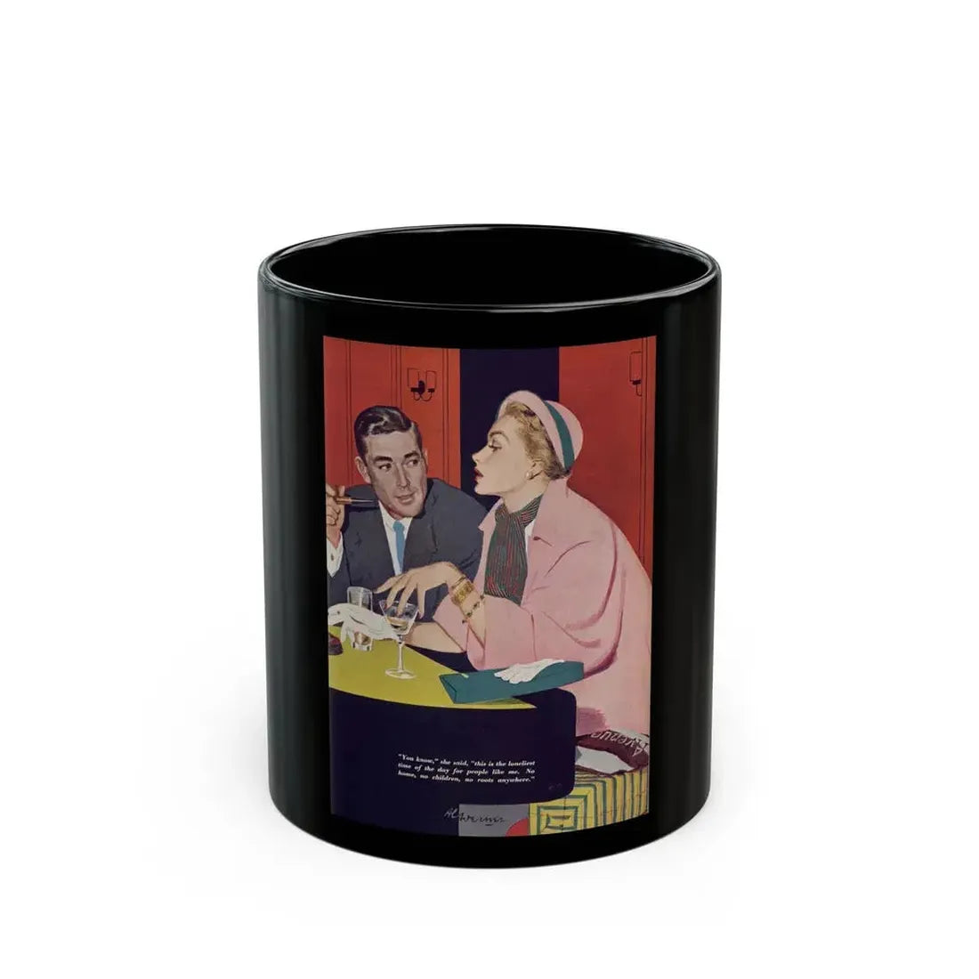 Brief Folly, Redbook, April 1953 - Black Coffee Mug 11oz - Go Mug Yourself