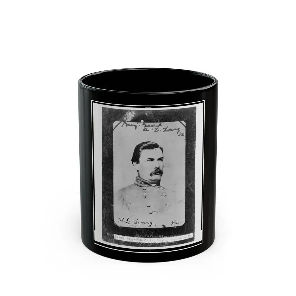 Brig.-Gen. A.L. Long, Va. (U.S. Civil War) Black Coffee Mug 11oz - Go Mug Yourself