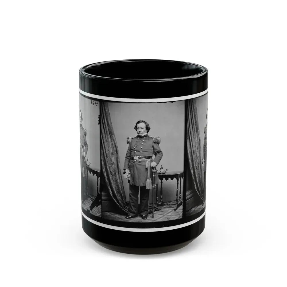 Brig. Gen. B.L.E. Bonneville (U.S. Civil War) Black Coffee Mug 15oz - Go Mug Yourself