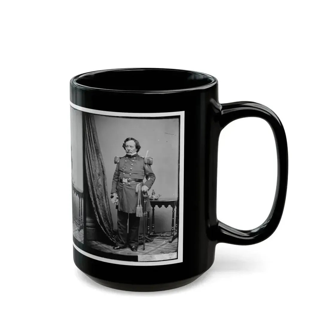 Brig. Gen. B.L.E. Bonneville (U.S. Civil War) Black Coffee Mug - Go Mug Yourself