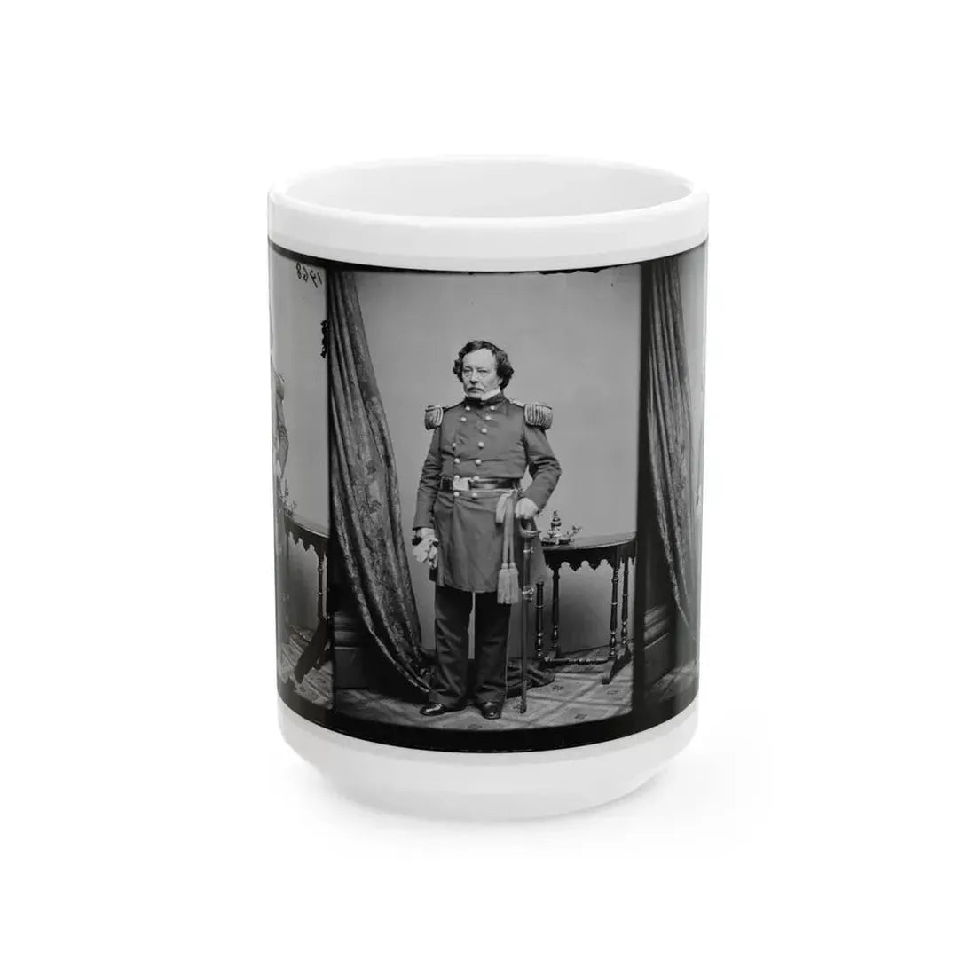 Brig. Gen. B.L.E. Bonneville (U.S. Civil War) White Coffee Mug 15oz - Go Mug Yourself