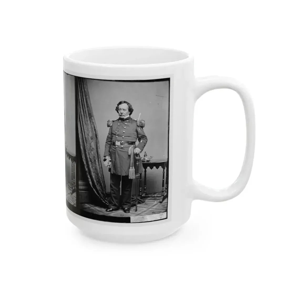 Brig. Gen. B.L.E. Bonneville (U.S. Civil War) White Coffee Mug - Go Mug Yourself