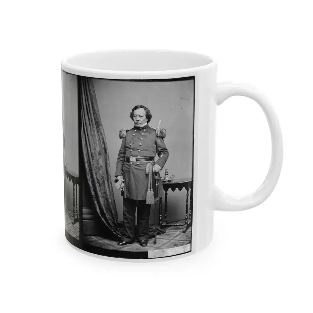 Brig. Gen. B.L.E. Bonneville (U.S. Civil War) White Coffee Mug - Go Mug Yourself
