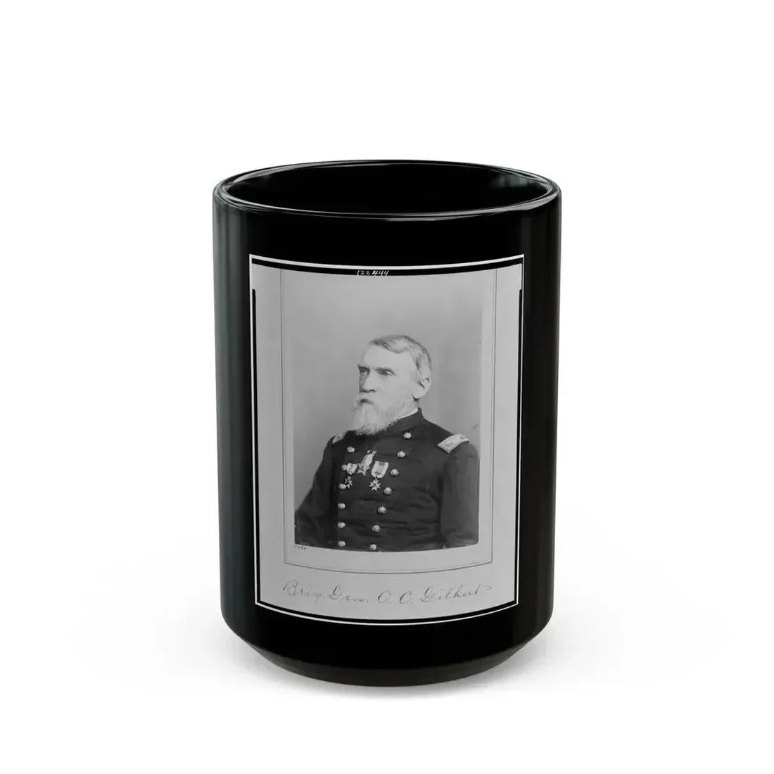 Brig. Gen. C.C. Gilbert (U.S. Civil War) Black Coffee Mug 15oz - Go Mug Yourself