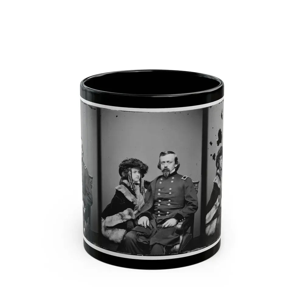 Brig. Gen. Charles P. Stone, & Daughter Hettie (U.S. Civil War) Black Coffee Mug 11oz - Go Mug Yourself