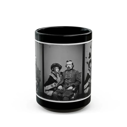 Brig. Gen. Charles P. Stone, & Daughter Hettie (U.S. Civil War) Black Coffee Mug 15oz - Go Mug Yourself
