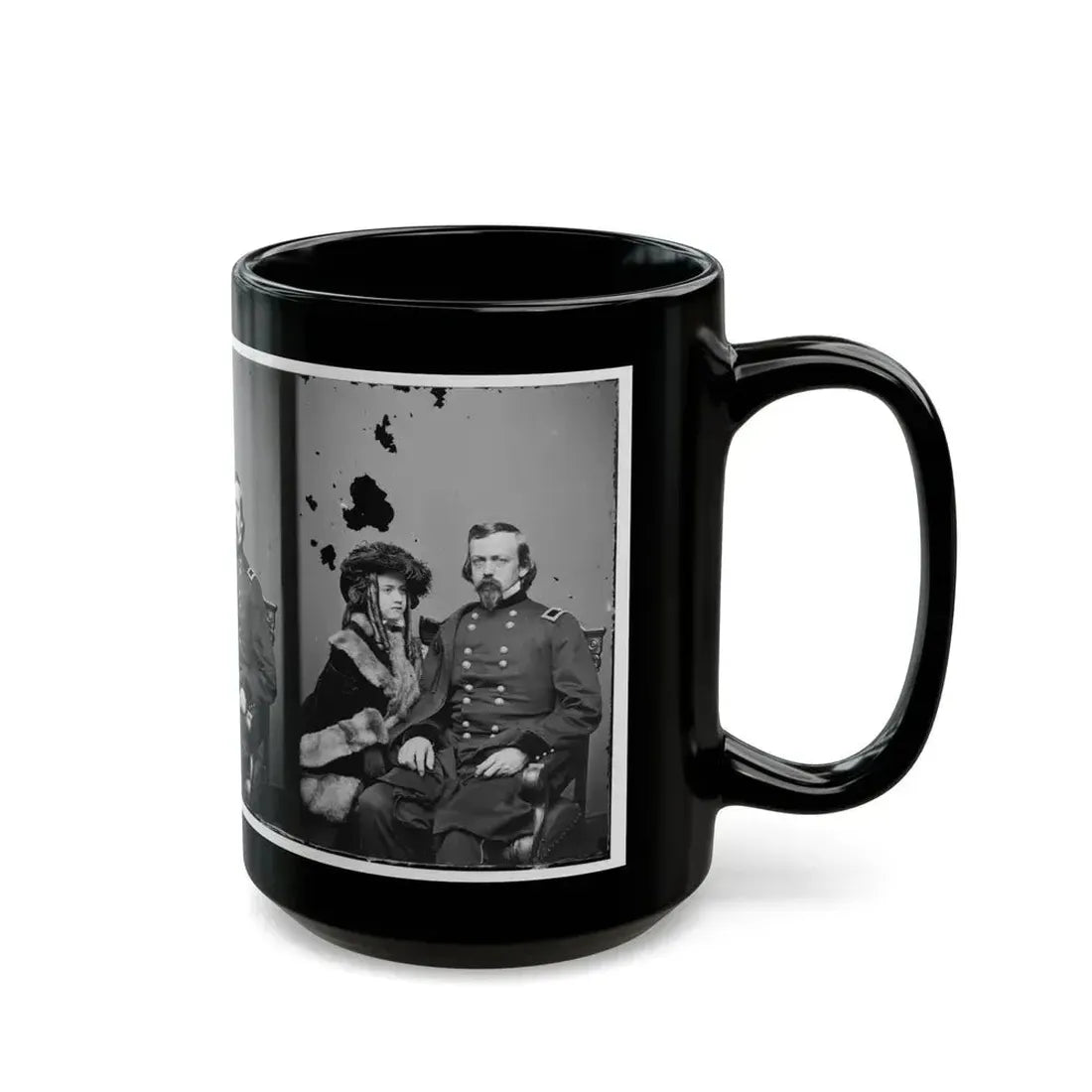 Brig. Gen. Charles P. Stone, & Daughter Hettie (U.S. Civil War) Black Coffee Mug - Go Mug Yourself
