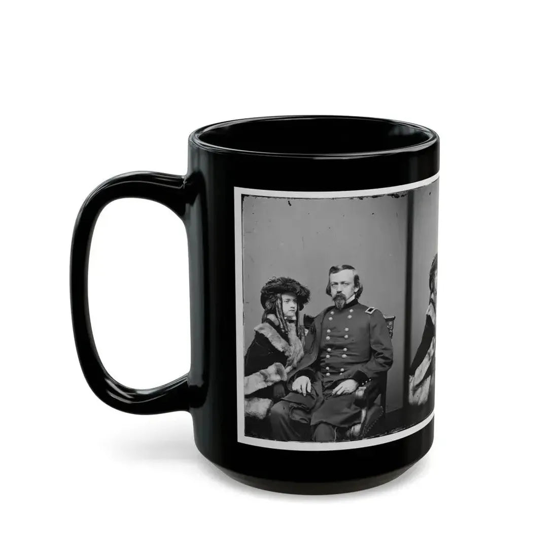 Brig. Gen. Charles P. Stone, & Daughter Hettie (U.S. Civil War) Black Coffee Mug - Go Mug Yourself