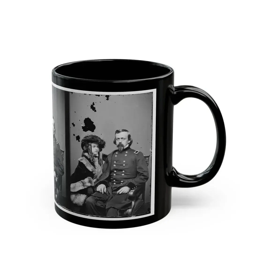 Brig. Gen. Charles P. Stone, & Daughter Hettie (U.S. Civil War) Black Coffee Mug - Go Mug Yourself