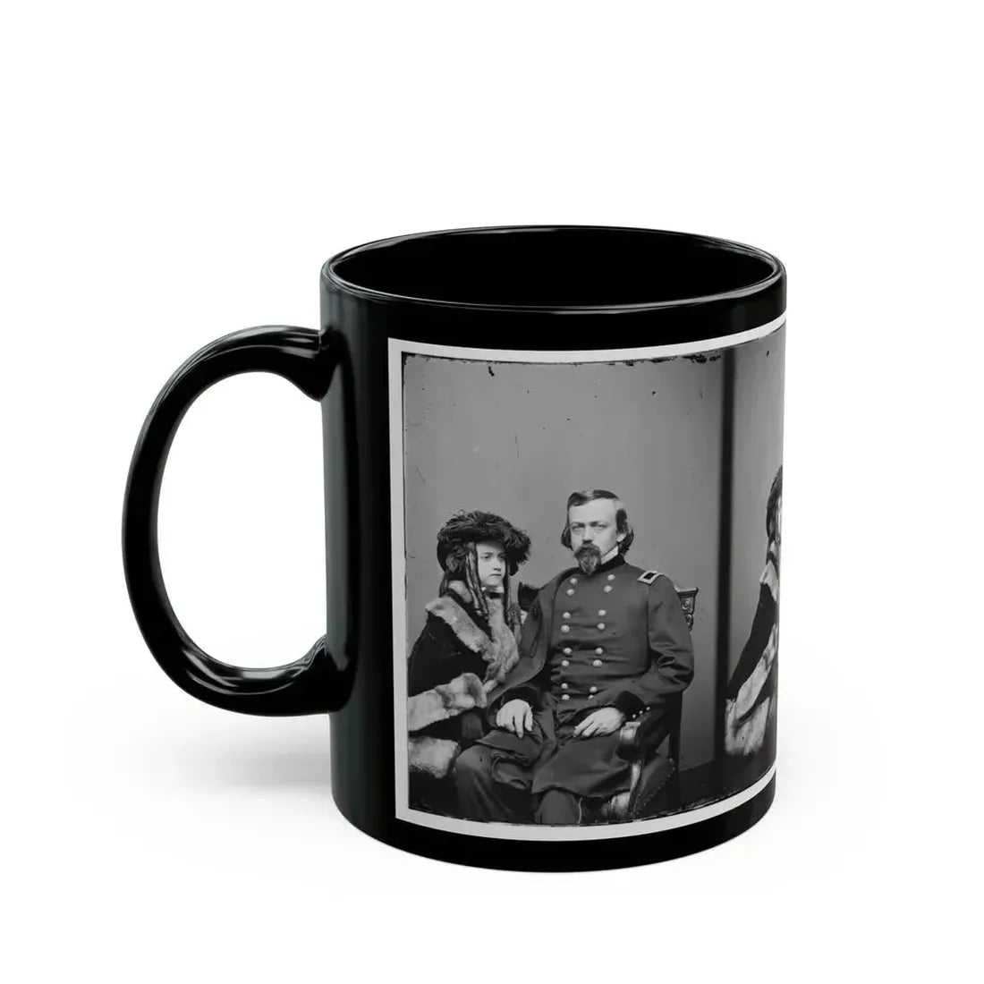 Brig. Gen. Charles P. Stone, & Daughter Hettie (U.S. Civil War) Black Coffee Mug - Go Mug Yourself
