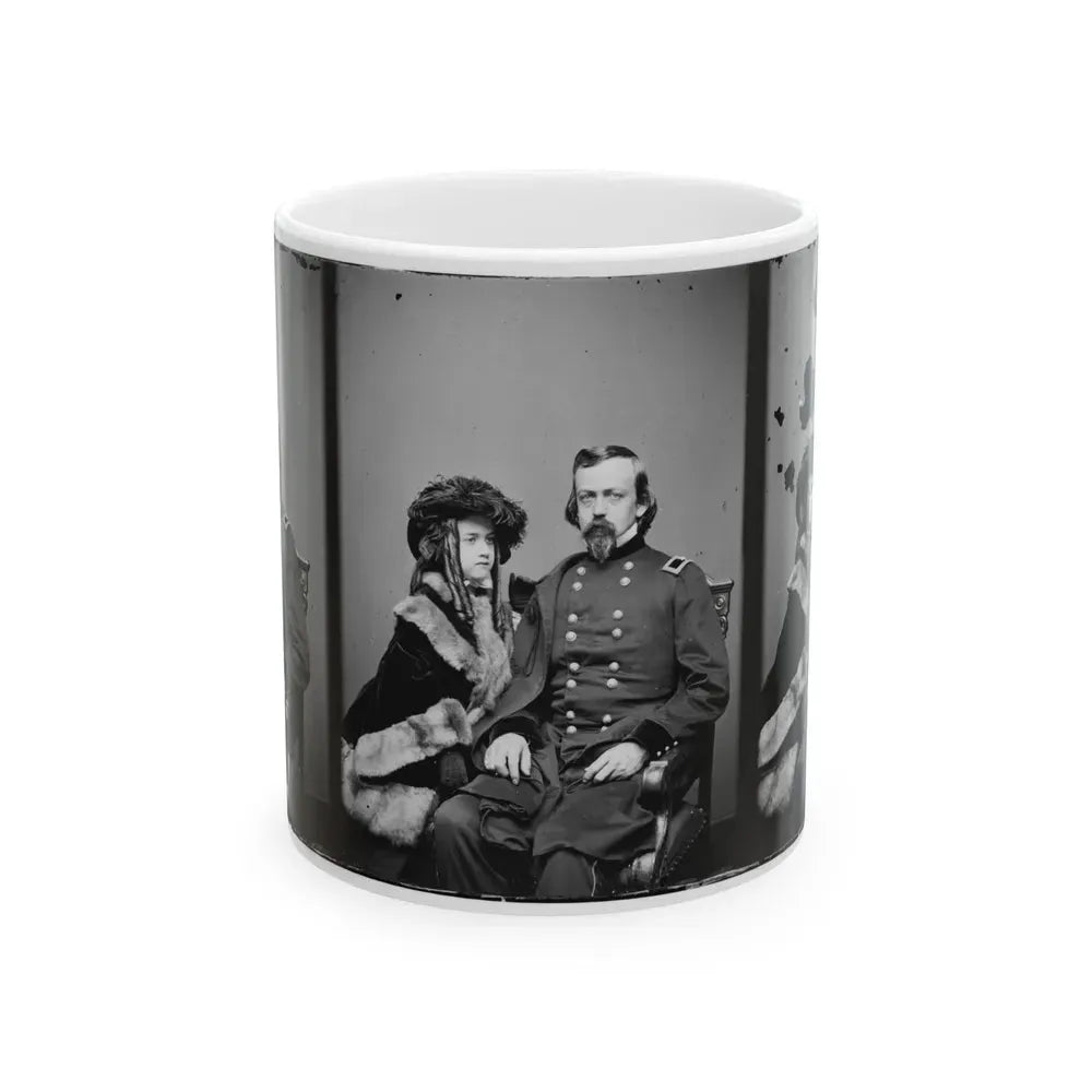 Brig. Gen. Charles P. Stone, & Daughter Hettie (U.S. Civil War) White Coffee Mug 11oz - Go Mug Yourself