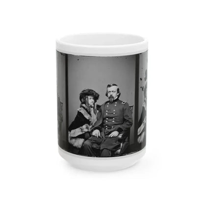 Brig. Gen. Charles P. Stone, & Daughter Hettie (U.S. Civil War) White Coffee Mug 15oz - Go Mug Yourself