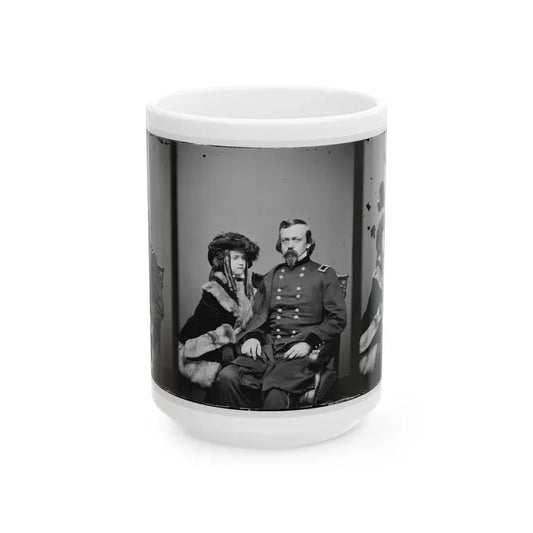 Brig. Gen. Charles P. Stone, & Daughter Hettie (U.S. Civil War) White Coffee Mug 15oz - Go Mug Yourself