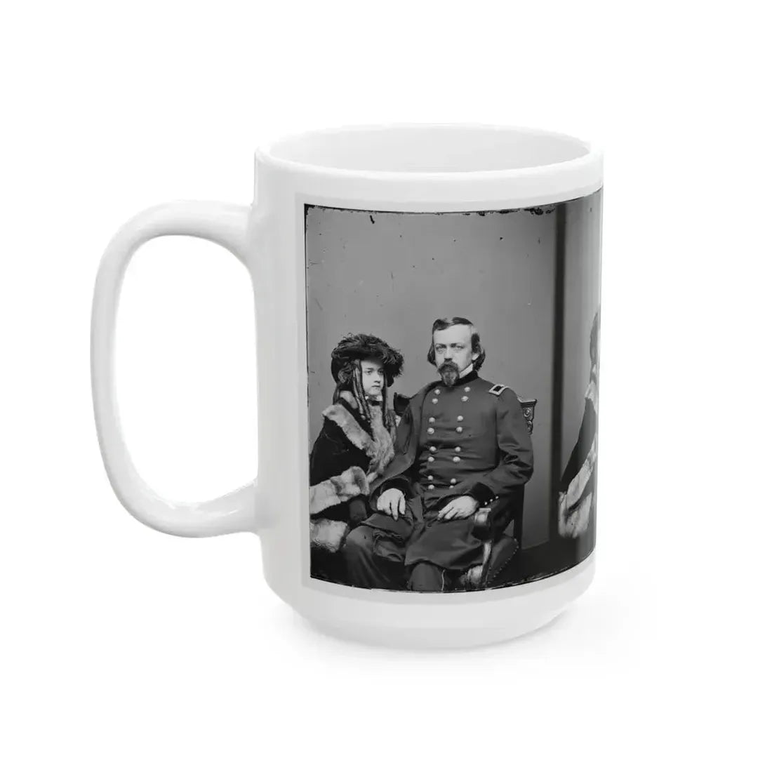 Brig. Gen. Charles P. Stone, & Daughter Hettie (U.S. Civil War) White Coffee Mug - Go Mug Yourself