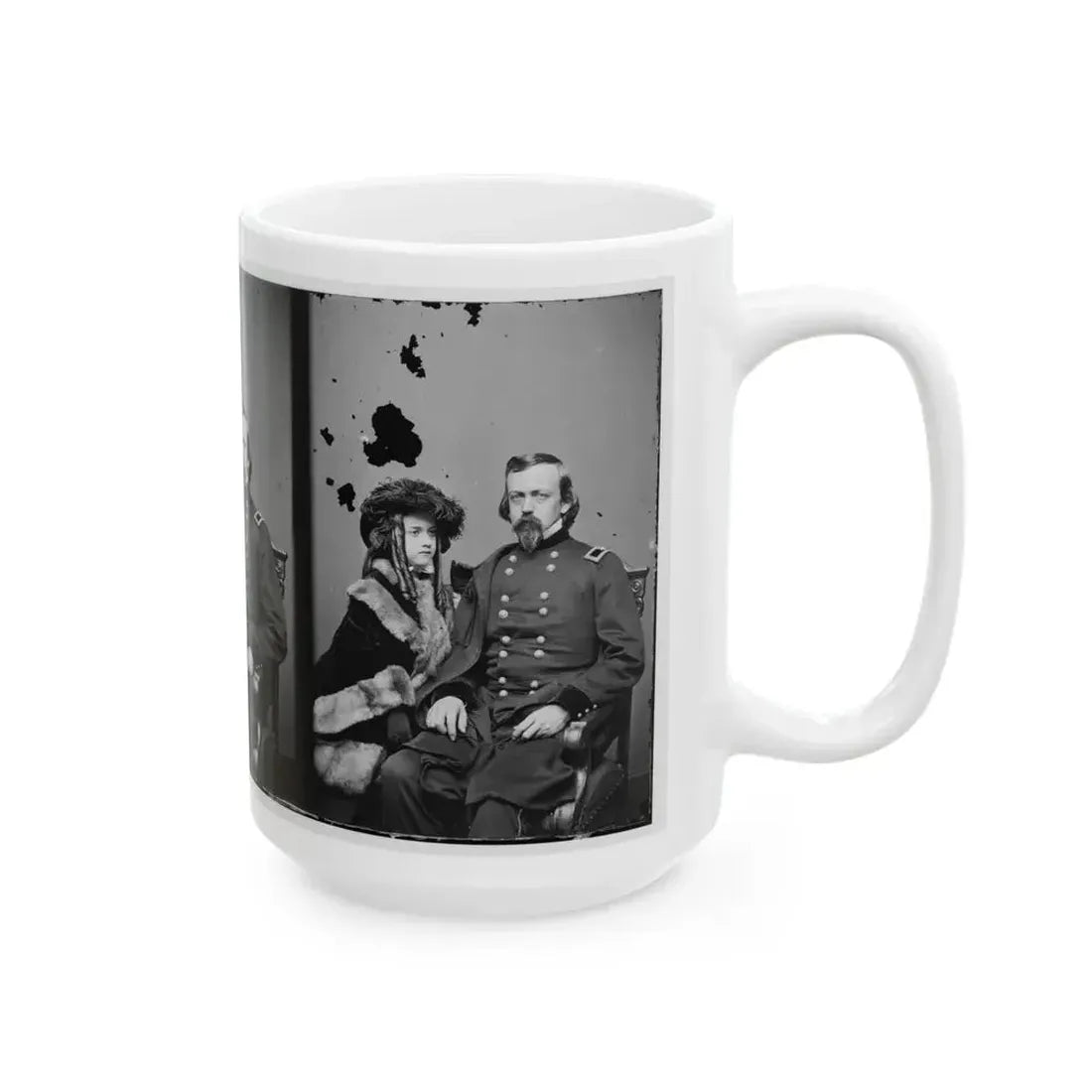 Brig. Gen. Charles P. Stone, & Daughter Hettie (U.S. Civil War) White Coffee Mug - Go Mug Yourself