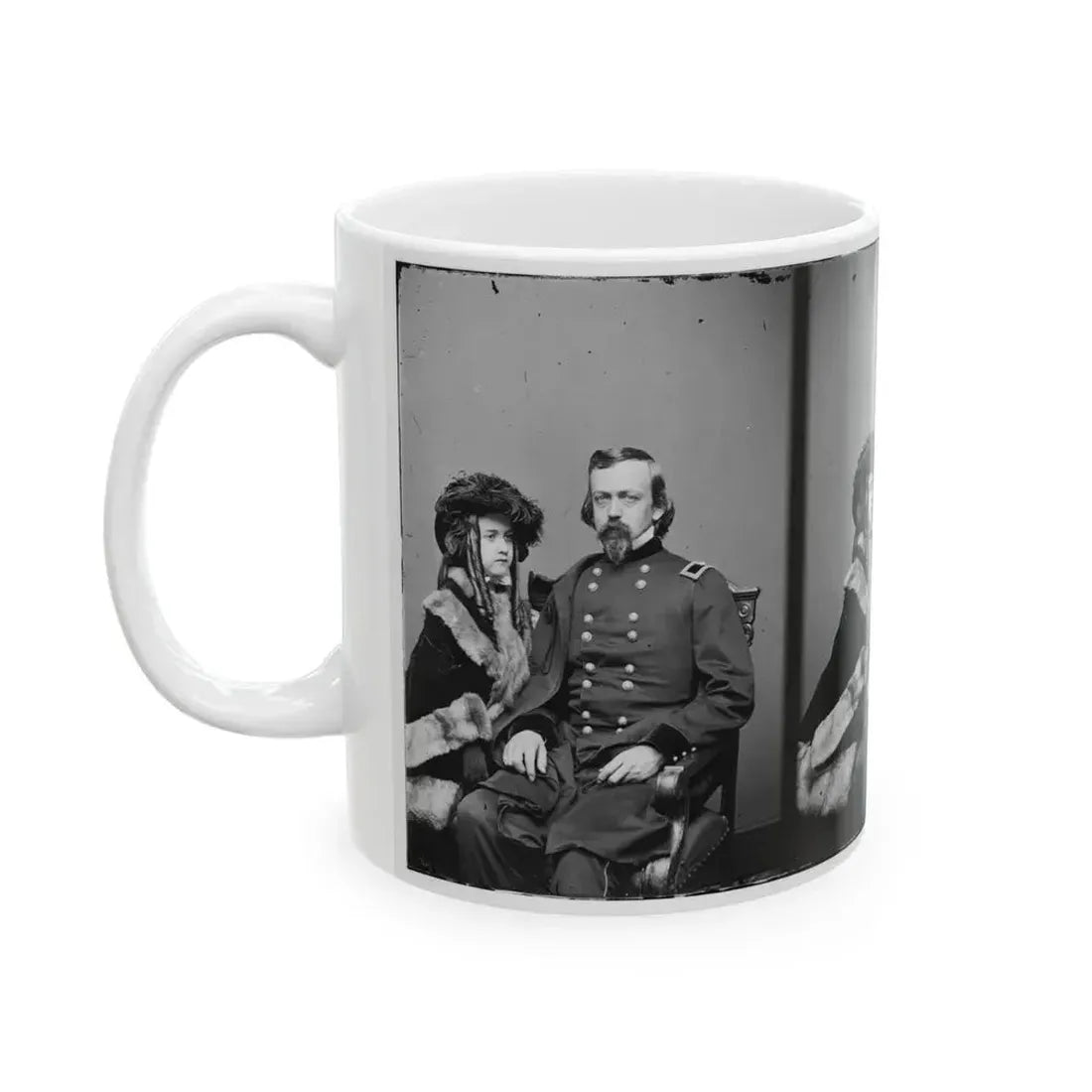 Brig. Gen. Charles P. Stone, & Daughter Hettie (U.S. Civil War) White Coffee Mug - Go Mug Yourself
