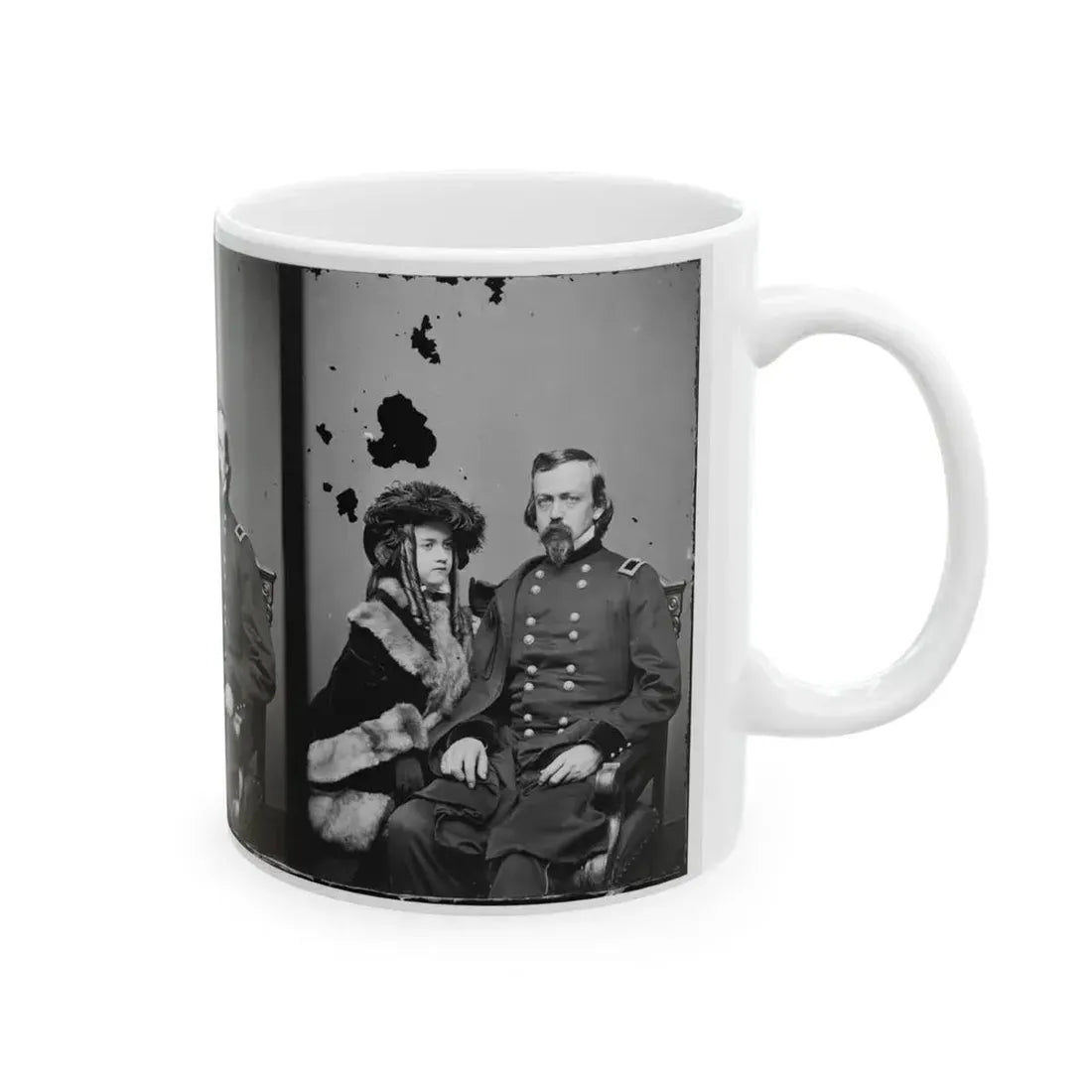 Brig. Gen. Charles P. Stone, & Daughter Hettie (U.S. Civil War) White Coffee Mug - Go Mug Yourself